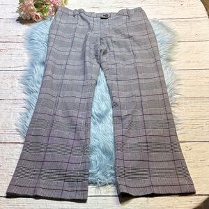 Calvin Klein Plaid Gray and Black Trousers